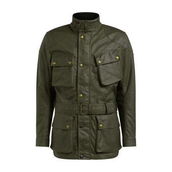 Veste Moto Belstaff Trialmaster Wax 10oz Olive Green